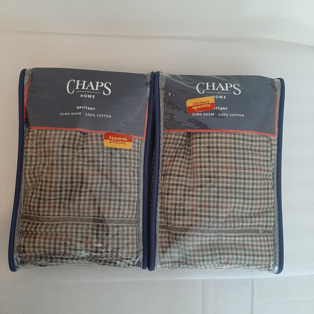 CHAPS HOME Brittany Plaid Euro shams - Picture 15 of 15